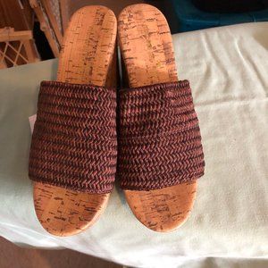 Montego Beach Club Women 4" wedge sandals cork bot